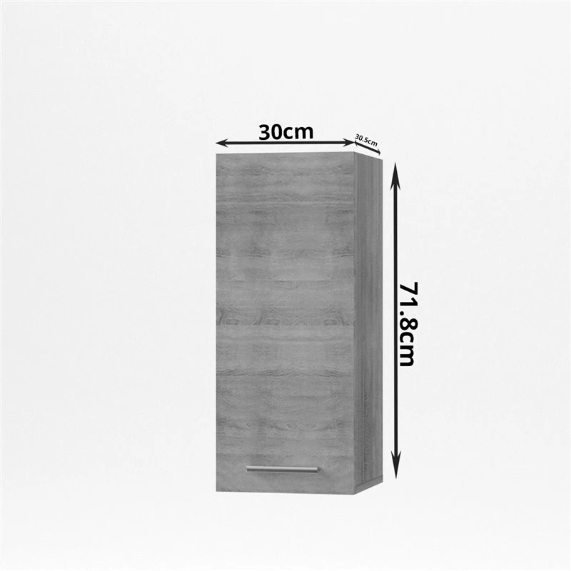 Alphab2b Alina Κάτω ντουλάπι 30x44,5x85, Σονόμα-Μόκκα SO-AD30 - Image 4