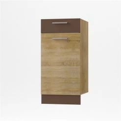 Alphab2b Alina Κάτω ντουλάπι Με Συρτάρι 40x44,5x85, Σονόμα-Μόκκα SO-AD40