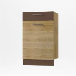 Alphab2b Alina Κάτω ντουλάπι με Συρτάρι, 50x44,5x85, Σονόμα-Μόκκα SO-AD50