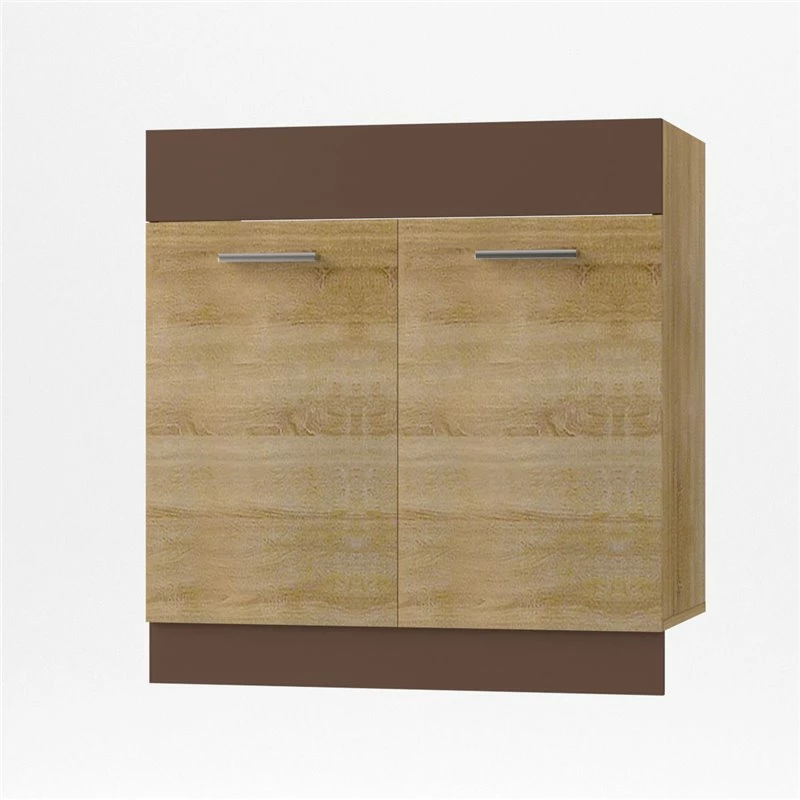 Alphab2b Alina Κάτω ντουλάπι Νεροχύτη, 80x44,5x85, Σονόμα-Μόκκα SO-AD80S