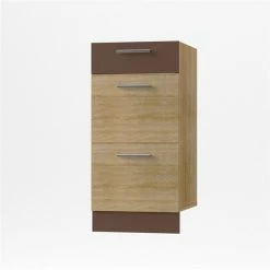 Alphab2b Alina Συρταριέρα 3 Συρτάρια Κάτω, 40x44,5x85, Σονόμα-Μόκκα SO-AD403S