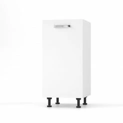 Alphab2b CHARLOTΤE Κάτω Ντουλάπι 40x46.5x82cm με μεταλλικά χερούλια Λευκό