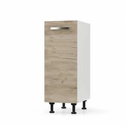 Alphab2b CHARLOTTE Κάτω Ντουλάπι Δρύς 30x46.5x82εκ με μεταλλικά χερούλια