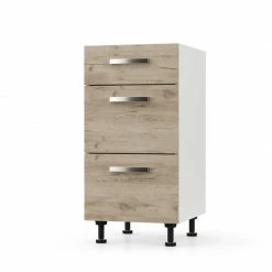 Alphab2b CHARLOTΤE Συρταριέρα 40x46.5x82εκ με μεταλλικά χερούλια ΔΡΥΣ