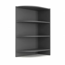 Alphab2b Charlotte Γωνιακό κάτω ντουλάπι με ράφια 56.5x28.5x82cm Γραφίτη