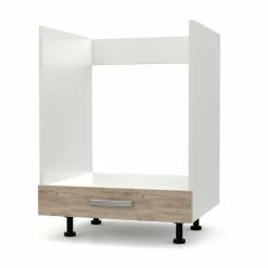 Alphab2b Charlotte Κάτω ντουλάπι, 60x44,5x85, Χρώμα Λευκό, SO-CD60LOVEN