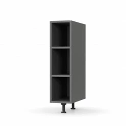 Alphab2b Charlotte κάτω ντουλάπι με ράφια 20x46.5x82εκ Γραφίτη