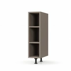 Alphab2b Charlotte κάτω ντουλάπι με ράφια 20x46.5x82εκ Μόκα