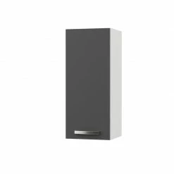 Alphab2b CHARLOTΤE Πάνω Ντουλάπι 30x30.5x71.8εκ με μεταλλικά χερούλια Γραφίτης