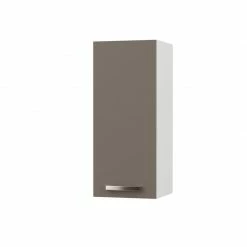 Alphab2b CHARLOTΤE Πάνω Ντουλάπι 30x30.5x71.8εκ με μεταλλικά χερούλια Μόκα