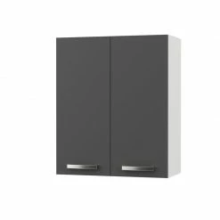 Alphab2b CHARLOTΤE Πάνω Ντουλάπι 60x30.5x71.8εκ με μεταλλικά χερούλια Γραφίτης