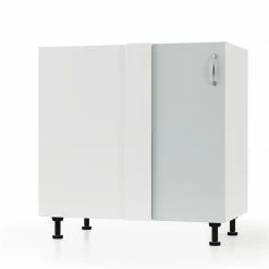 Alphab2b Modest Κάτω Γωνιακό Ντουλάπι Γκρι 80x48x82cm