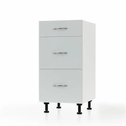 Alphab2b Modest Κάτω Ντουλάπι Συρταριέρα Γκρι 40x48x82cm