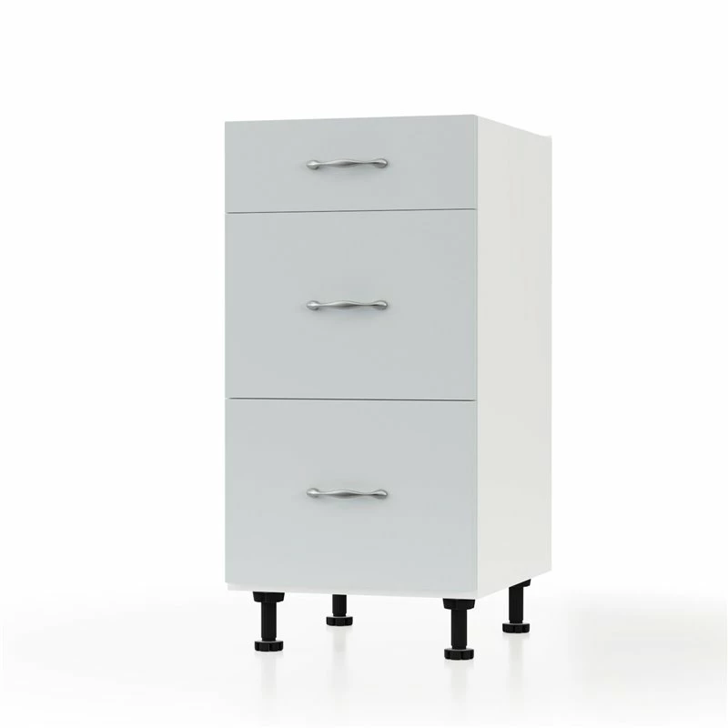 Alphab2b Modest Κάτω Ντουλάπι Συρταριέρα Γκρι 40x48x82cm