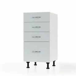 Alphab2b Modest Κάτω Ντουλάπι Συρταριέρα Γκρι 40x48x82cm