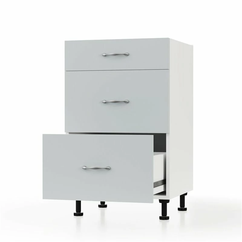 Alphab2b Modest Κάτω Ντουλάπι Συρταριέρα Γκρι 50x48x82cm - Image 2