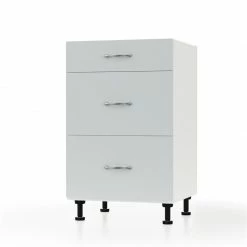 Alphab2b Modest Κάτω Ντουλάπι Συρταριέρα Γκρι 50x48x82cm