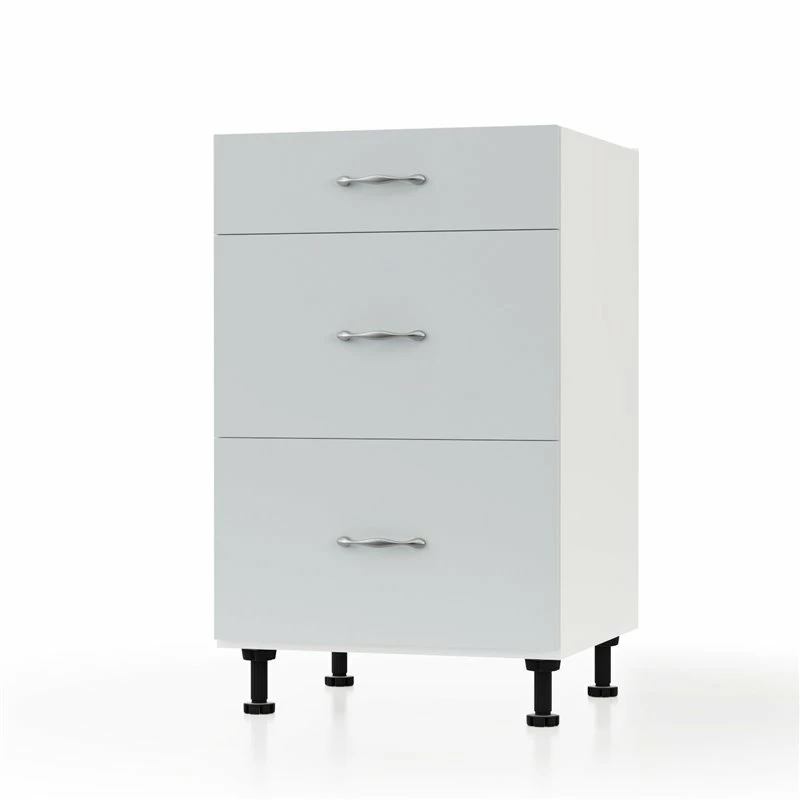 Alphab2b Modest Κάτω Ντουλάπι Συρταριέρα Γκρι 50x48x82cm