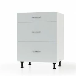 Alphab2b Modest Κάτω Ντουλάπι Συρταριέρα Γκρι 60x48x82cm