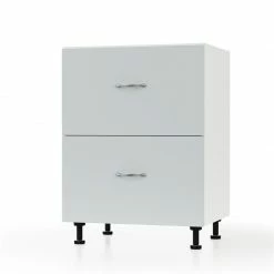 Alphab2b Modest Κάτω Ντουλάπι Συρταριέρα Γκρι 60x48x82cm