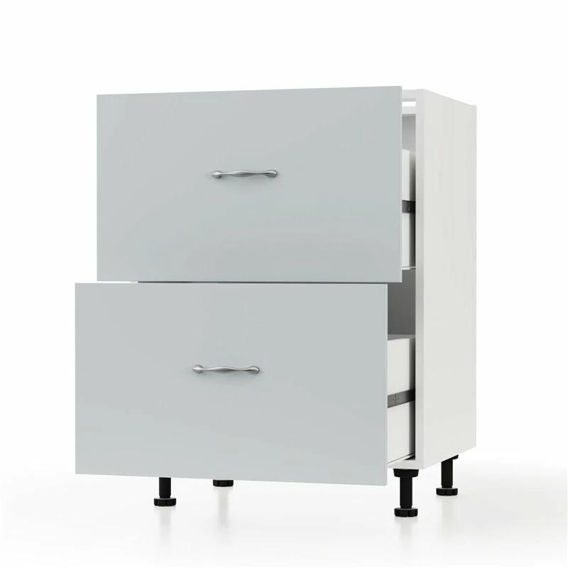 Alphab2b Modest Κάτω Ντουλάπι Συρταριέρα Γκρι 60x48x82cm - Image 2