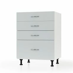 Alphab2b Modest Κάτω Ντουλάπι Συρταριέρα Γκρι 60x48x82cm