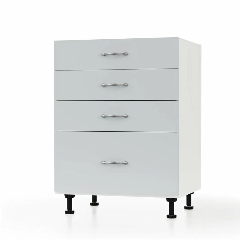 Alphab2b Modest Κάτω Ντουλάπι Συρταριέρα Γκρι 60x48x82cm