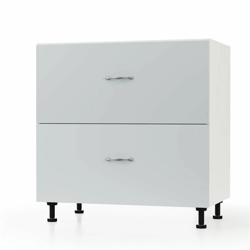 Alphab2b Modest Κάτω Ντουλάπι Συρταριέρα Γκρι 80x48x82cm