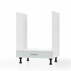 Alphab2b Modest Κάτω Ντουλάπι Φούρνου Γκρι 60x48x82cm