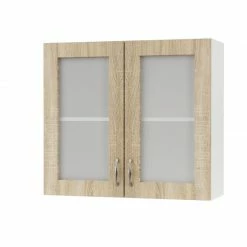Alphab2b Modest Πάνω Ντουλάπι-Βιτρίνα Σονόμα 80x30x72cm