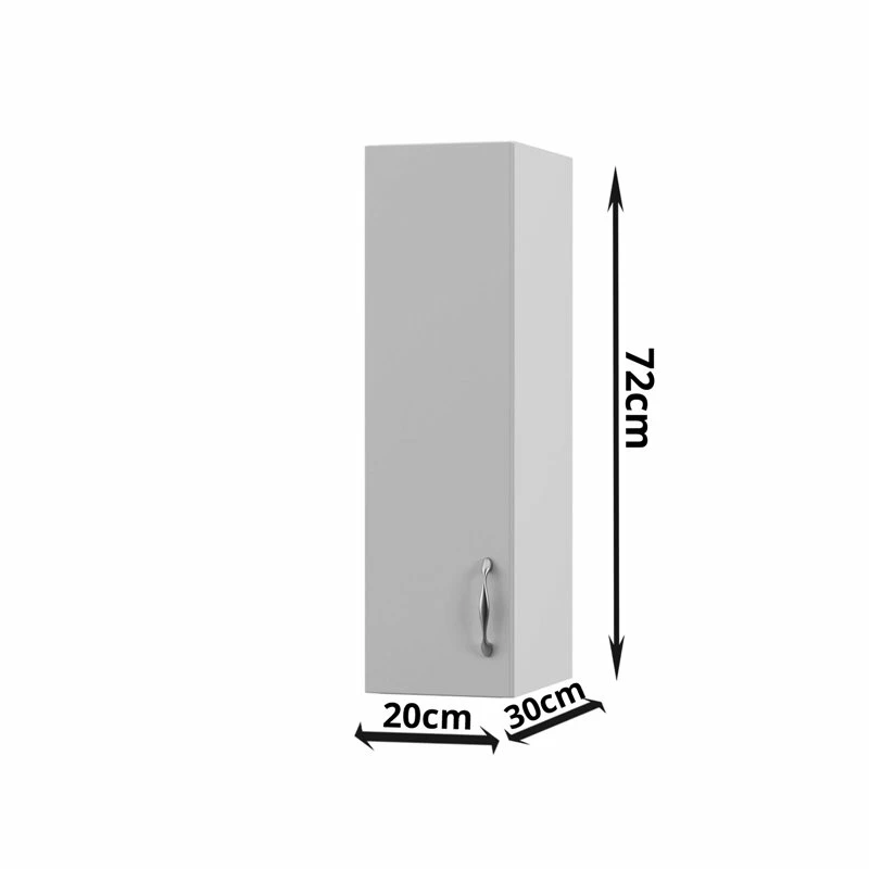 Alphab2b Modest Πάνω Ντουλάπι Γκρί 20x28x72cm - Image 3