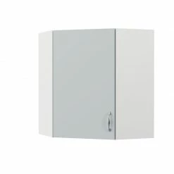 Alphab2b Modest Πάνω Ντουλάπι Γωνιακό Γκρι 60/60x30x72cm