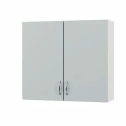 Alphab2b Modest Πάνω Ντουλάπι με Πιατοθήκη Γκρι 80x30x72cm