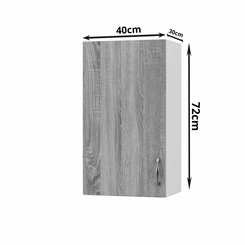 Alphab2b Modest Πάνω Ντουλάπι Σονόμα 40x30x72εκ - Image 3
