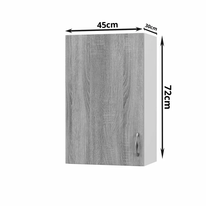 Alphab2b Modest Πάνω Ντουλάπι Σονόμα 45x30x72cm - Image 3