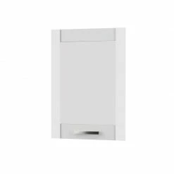 Alphab2b Άνω Πορτάκι-Τζάμι Δεξί Charlotte Λευκό 50x71.8x1.6cm