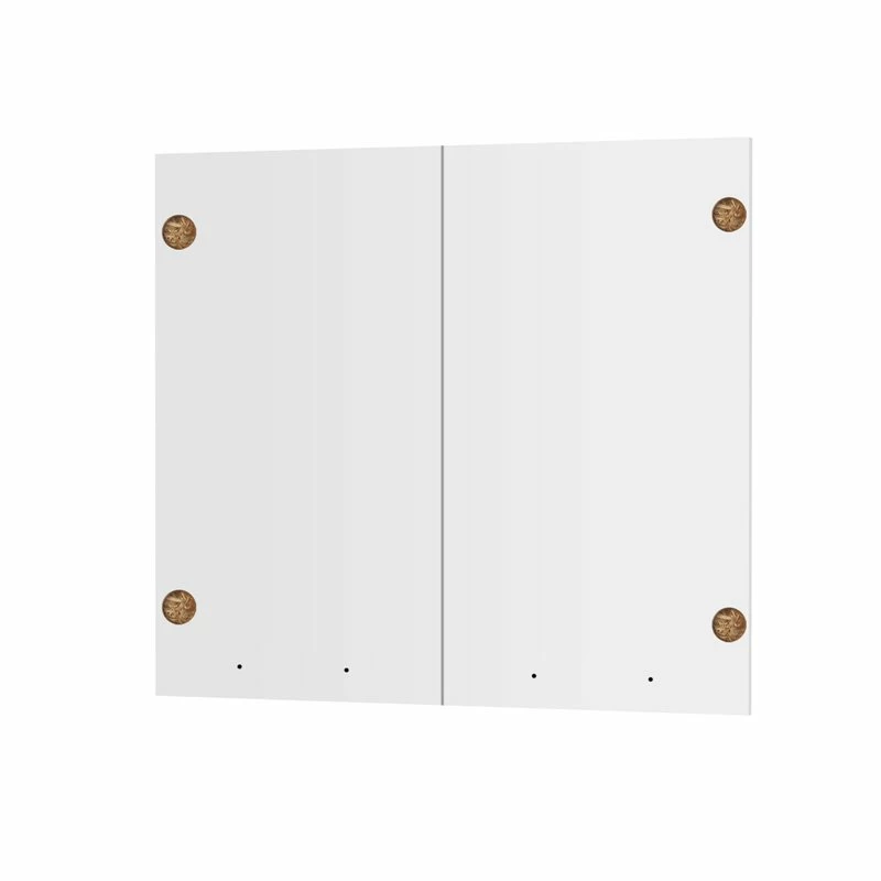 Alphab2b Άνω Πορτάκια Charlotte Λευκό 80x71.8x1.6cm - Image 2