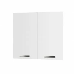 Alphab2b Άνω Πορτάκια Charlotte Λευκό 80x71.8x1.6cm