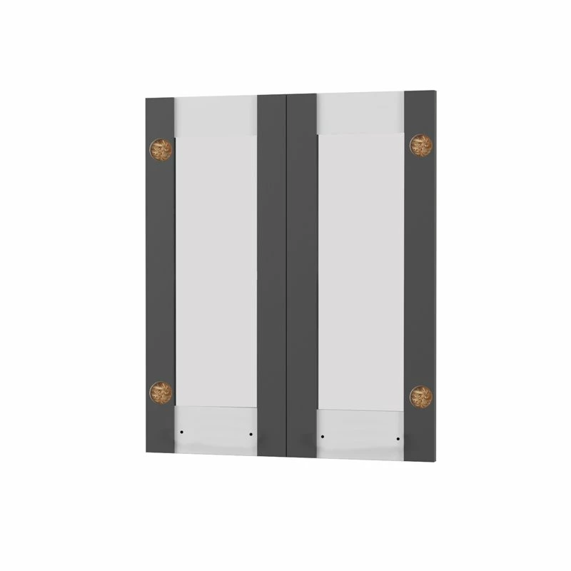 Alphab2b Άνω Πορτάκια-Τζάμι Charlotte Γραφίτης 60x71.8x1.6cm - Image 2