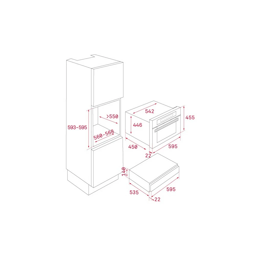 Θερμοθάλαμος πιατικών TEKA WISH CP 15 GS Inox/Μαύρο F.097.SS - Image 2