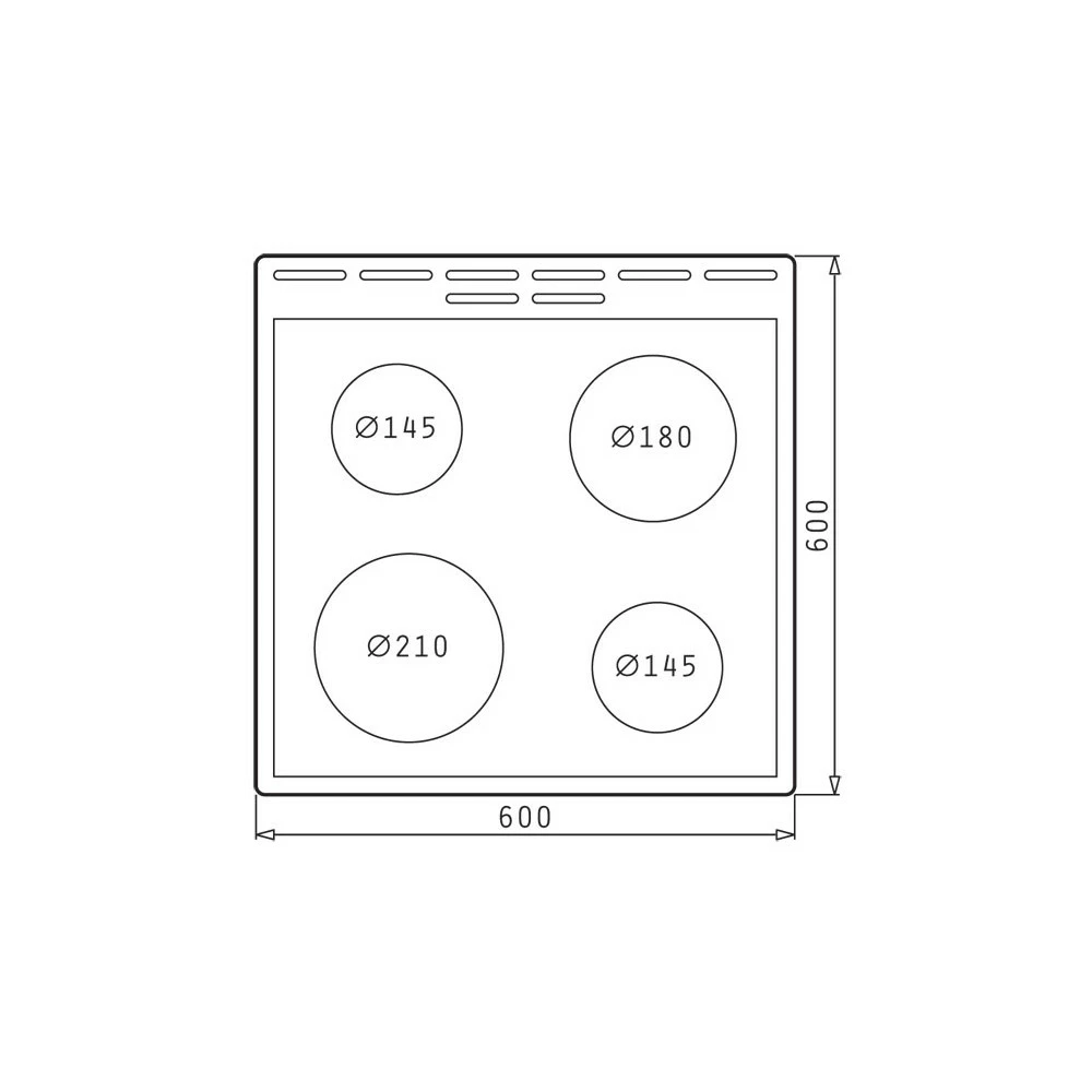 Κουζίνα ελεύθερη κεραμική με πολυλειτουργικό φούρνο KORTING KEC6141IS 729337 Inox - Image 2