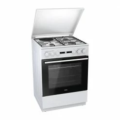 Κουζίνα ελεύθερη μικτή αερίου - εμαγιέ με πολυλειτουργικό φούρνο KORTING KK64W 728462 Λευκή