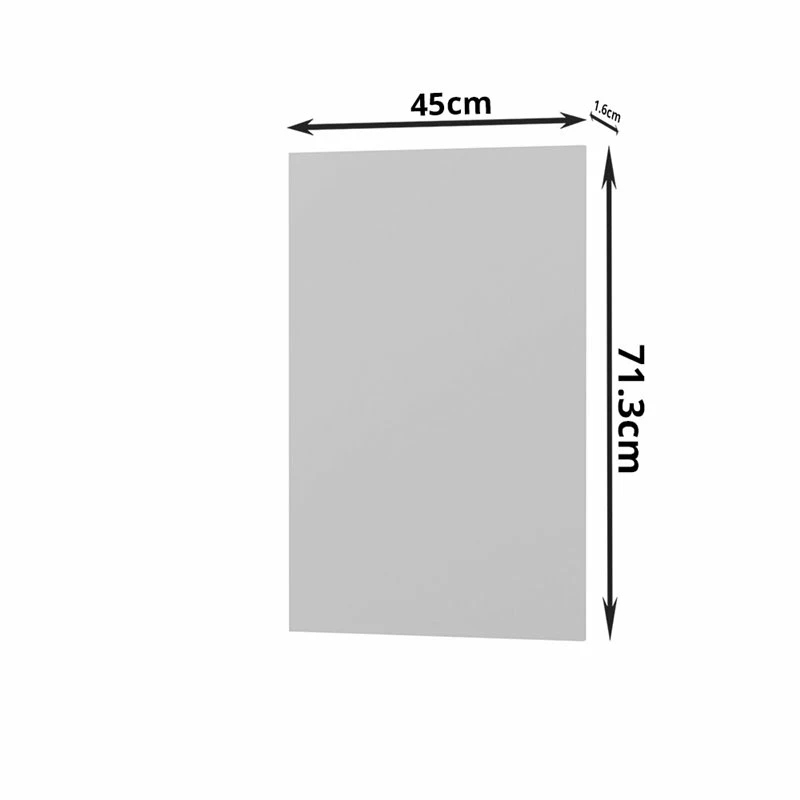 Alphab2b Πρόσοψη Πλυντηρίου Modest Γκρι 45x1.6x71.3cm - Image 2